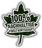 100% nachhaltige Forstwirtschaft